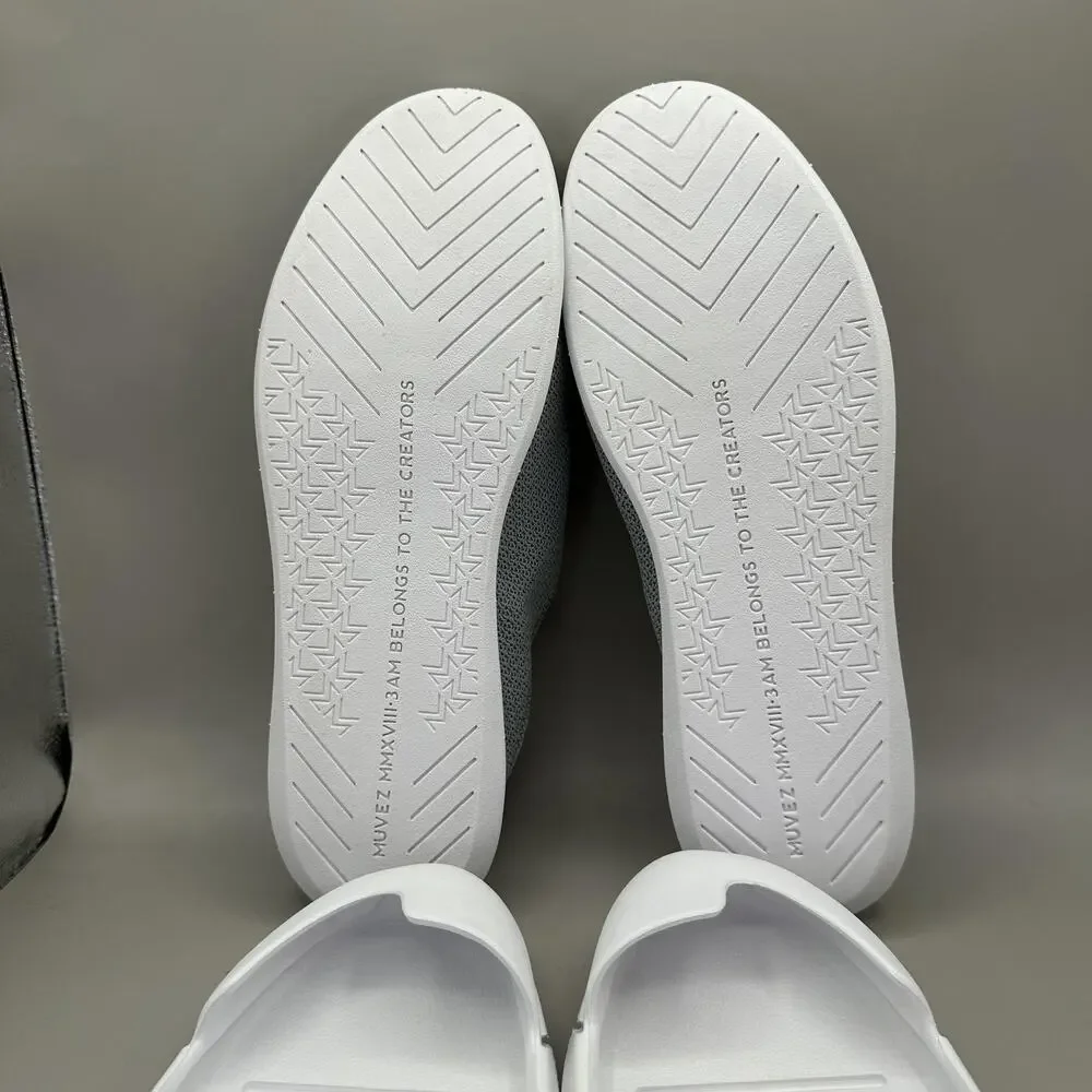 MUVEZ Dual Sole Slippers Shoes Mens Size 13 Gray Mesh Slip On Mule Comfort